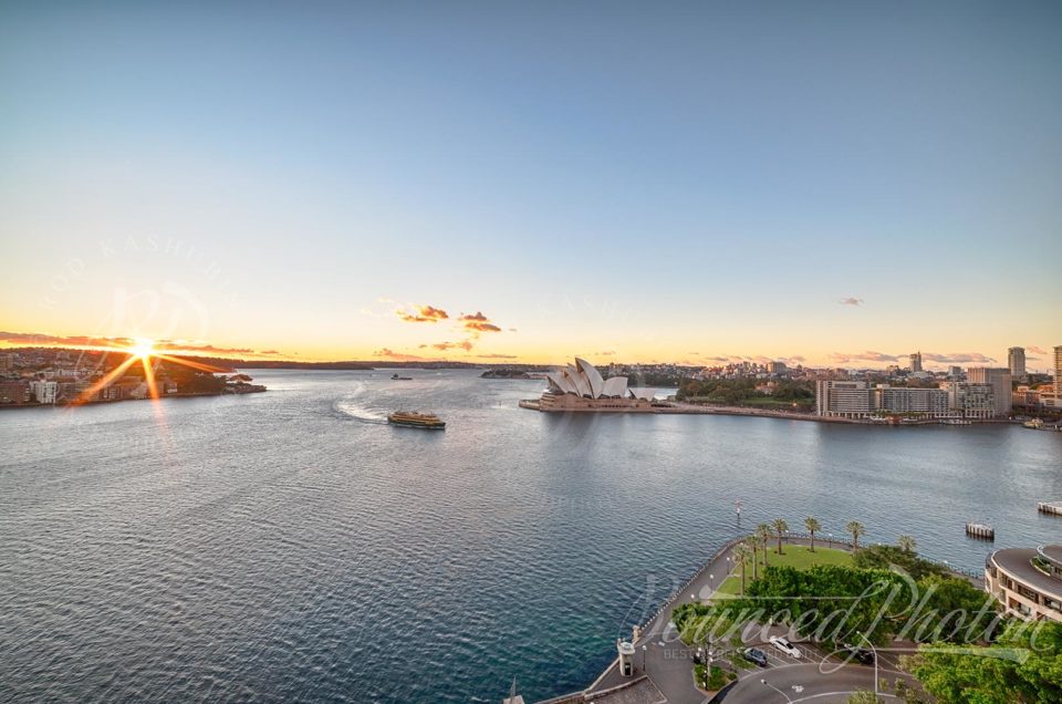 Sunrise from Sydney Harbour Bridge